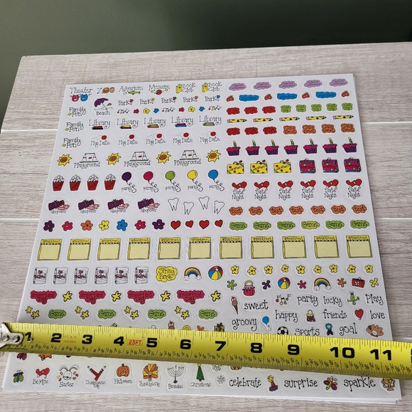 Bundle Of 5 sheets of 258 busy mom stickers reminders event planner - Picture 8 of 8